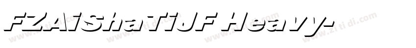 FZAiShaTiJF Heavy字体转换